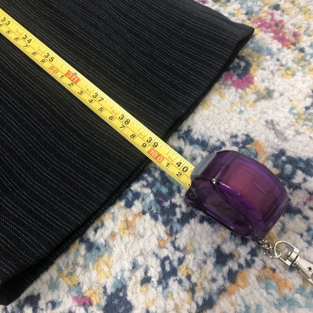 Ralph Lauren Purple Label Y2K Style Flare Pinstriped Office Siren 10 Pants - Picture 11 of 14